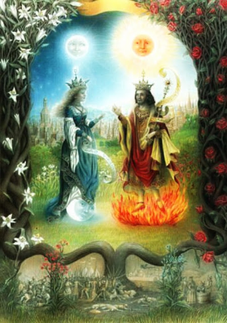 Romans Słońca i Księżyca w znakach ognia, trygon w znakach Strzelec i Lew.